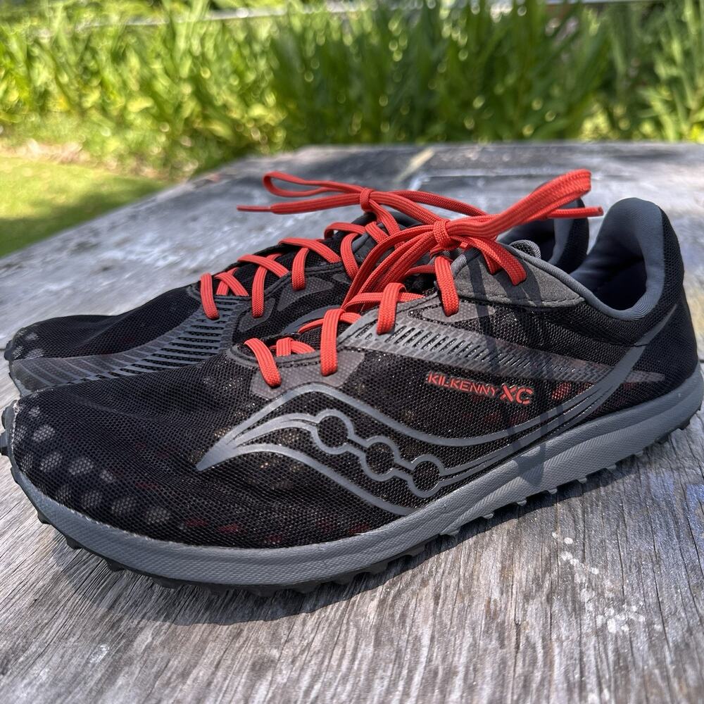 Saucony Kilkenny XC Spikes Cross Country Men’s 8.5 Running Shoes Black Red - 70